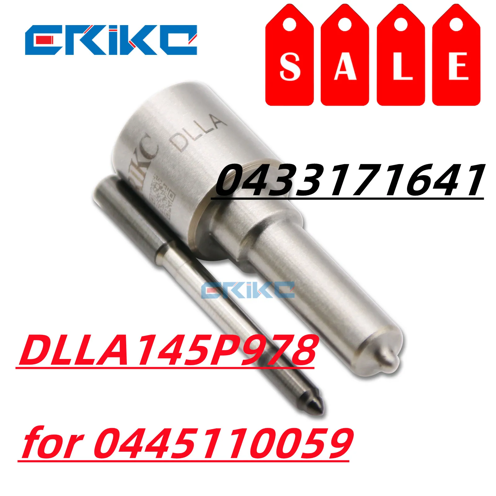 ERIKC DLLA145P978 Oil Spray Injector Nozzle Diesel DLLA 145 P 978 OEM 0433171641 Assy for Injector Nozzle 0445110059 Spare Parts