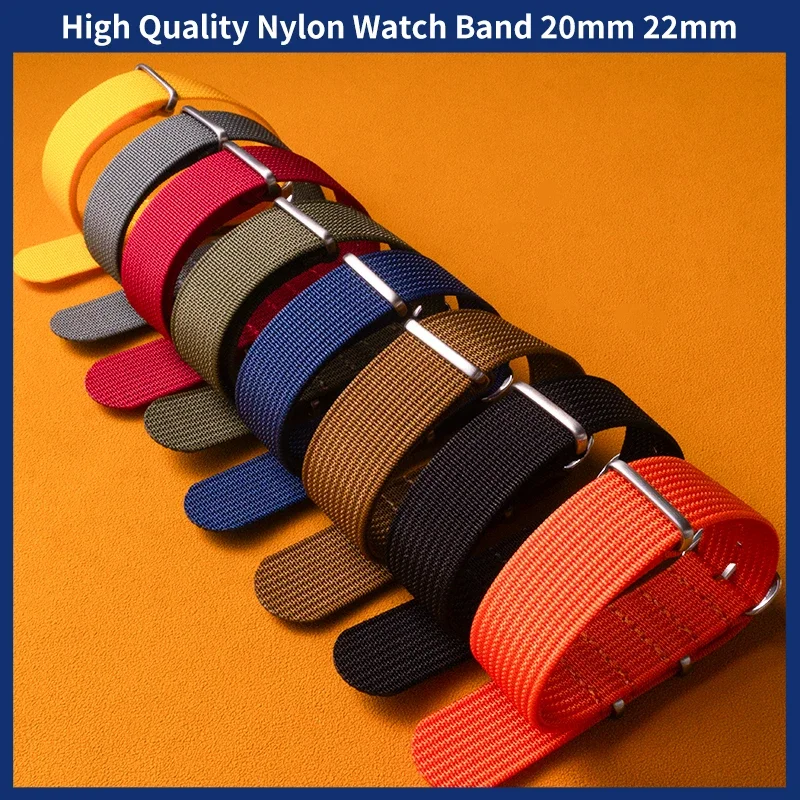 

Military Strap Nylon Universal 20mm 22mm Watch Straps Striped Replacement Watch Replace Army Sport Nylon Watch Straps Braid