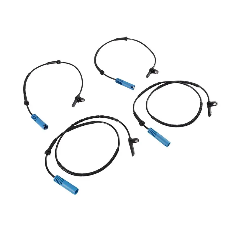 4 PCS Front Rear Left Right ABS Speed Sensor For BMW-boom 4