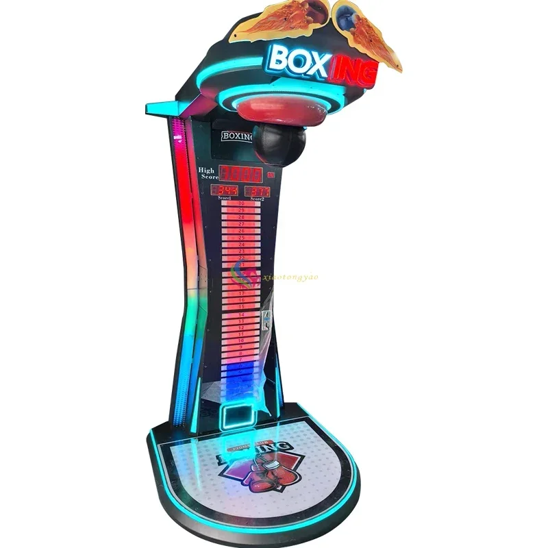 Export Boxing Game Machine Longquan 3 Boxing Force Measuring Machine Coin-operated Amusement Machine Large Video Game