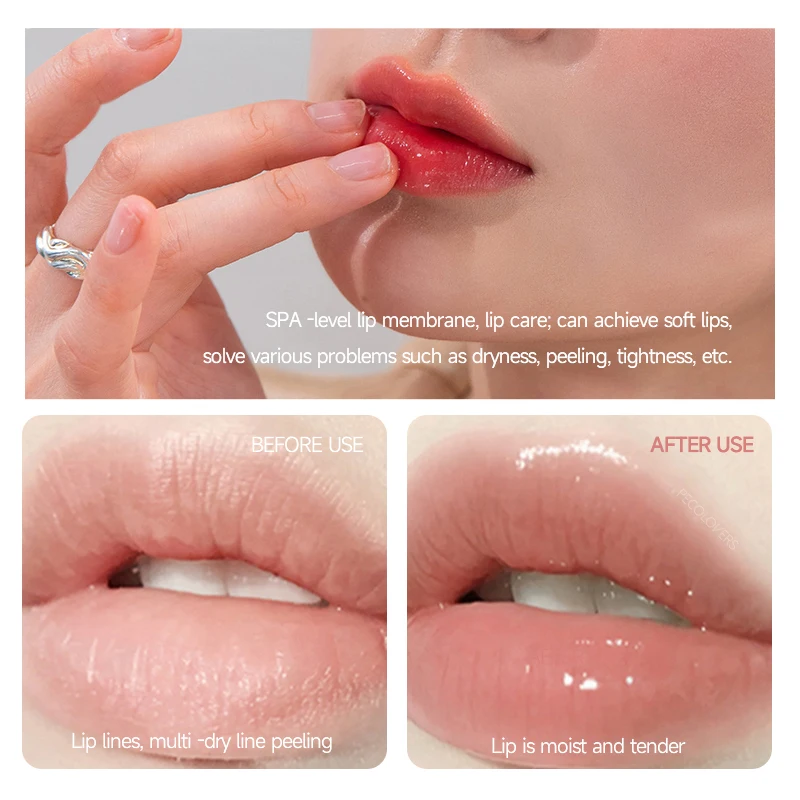 Barras de labios de gelatina, brillo de labios hidratante, Sexy, Plumper, tinte de labios brillante de larga duración, maquillaje, lápiz labial glaseado, cosméticos