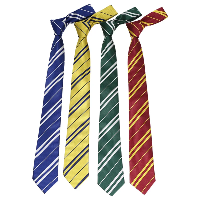 4 Colors Halloween Tie Magic School Cosplay Cute Costume Twill Casual College Costume Necktie Accessories