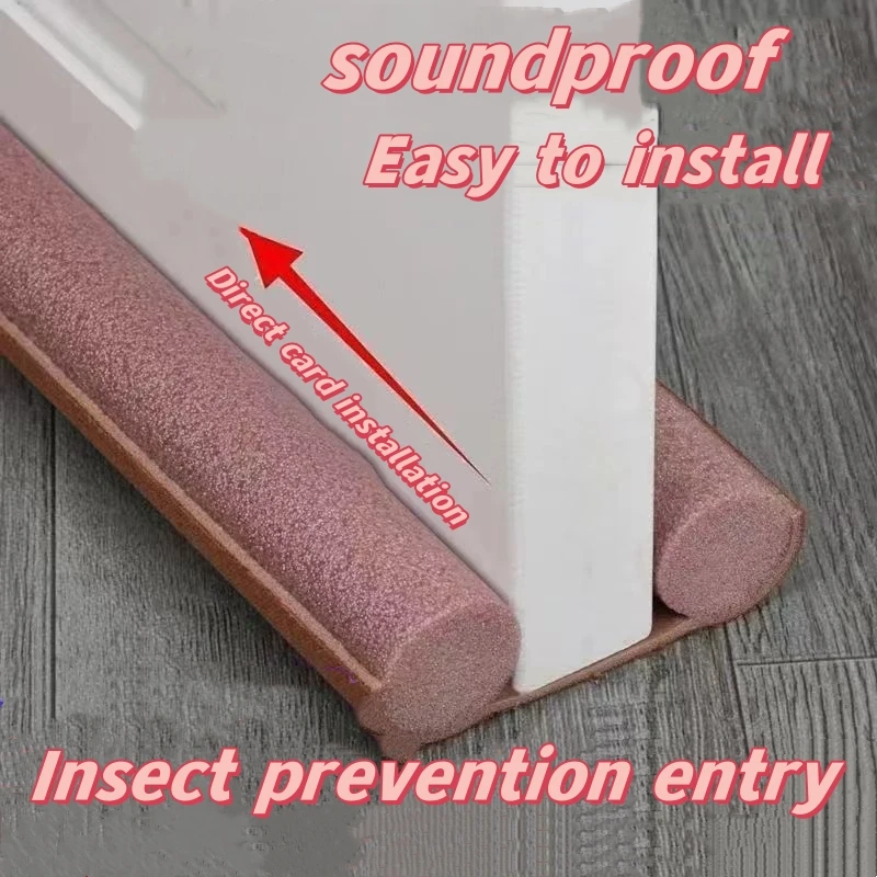 The sealing strip at the bottom of the bedroom door is installed for sound insulation, air leakage prevention, rat blocking, and