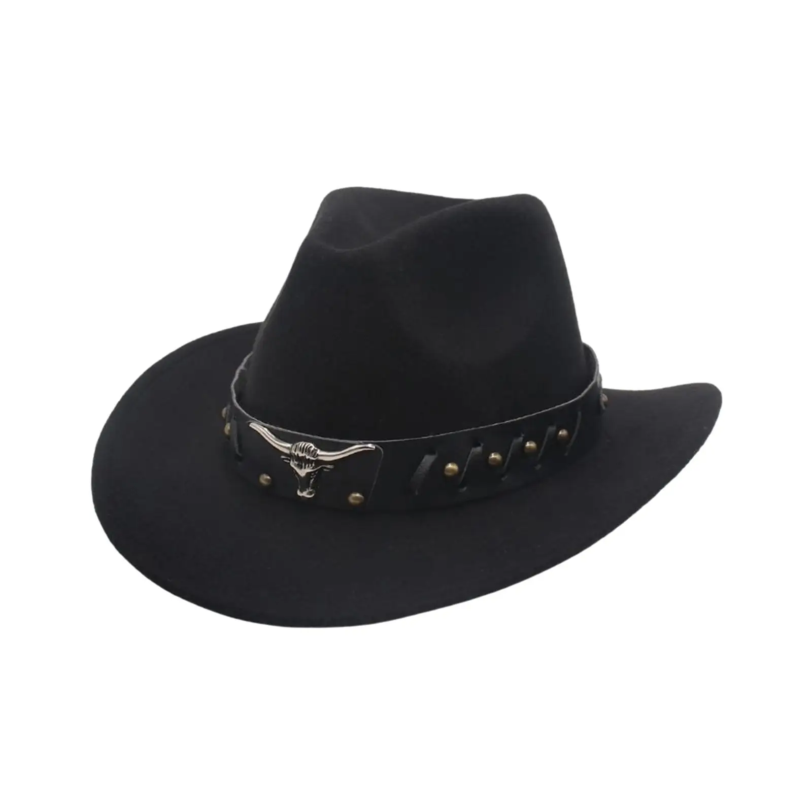 Western Cowboy Hat Cosplay Classic Versatile Women Photo Props Cowgirl Hat Sunhat for Autumn Party Gift Holiday Costume Hiking