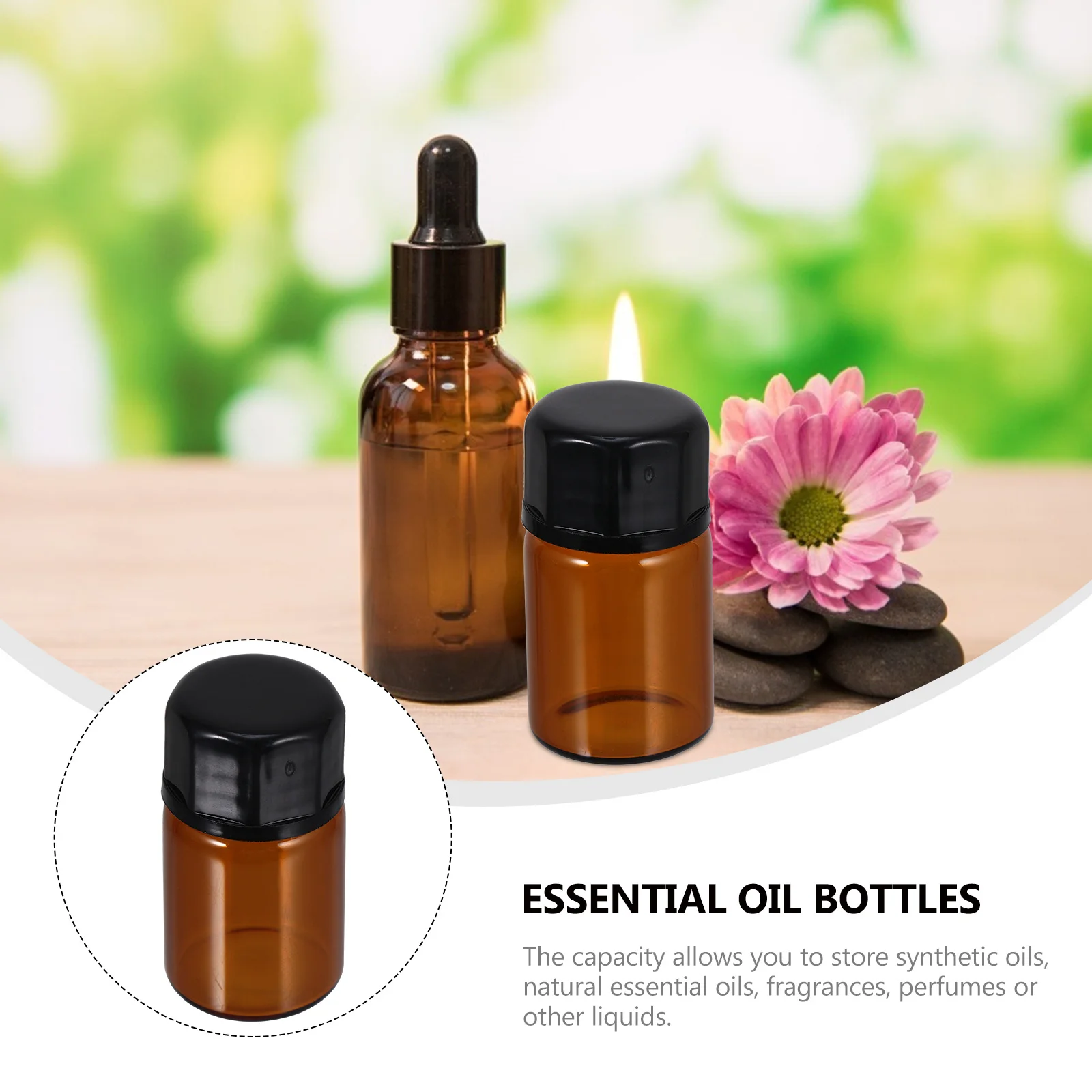 

50 Pcs Dispensers Travel Makeup Bottles Cream Essential Oil Refillable