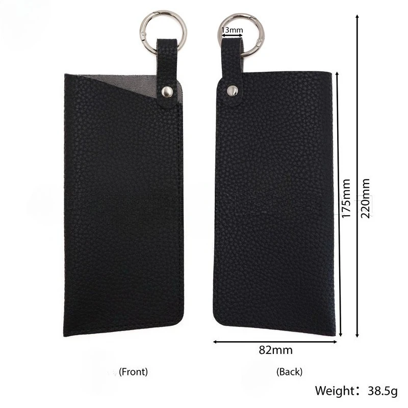 High End Retro Lychee Pu Leather Glasses Case Custom LOGO Laser Engraved Personalized Sunglasses Glasses Bag for Men and Women