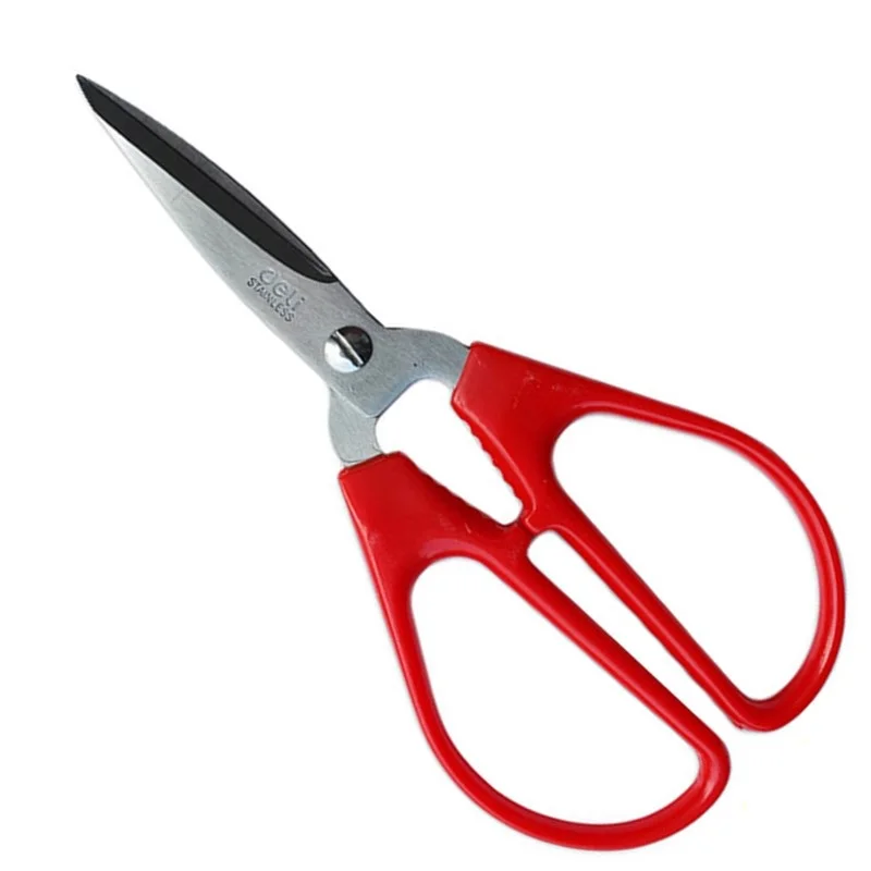 

Red Stainless Steel Scissors Home Tailor Shears Kitchen Knife Paper Cutter Business Office Stationery Cutting Tool S7