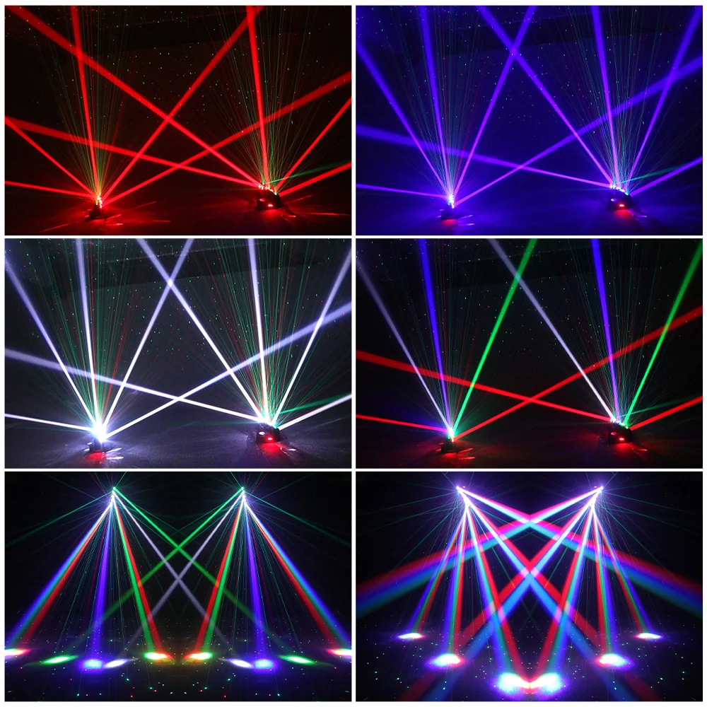5X10W Moving Head DJ Light Remote Control Lyre Beam Party DMX512 Stage Effect Rorating DJ Equipment For Nightclub Show Bar KTV