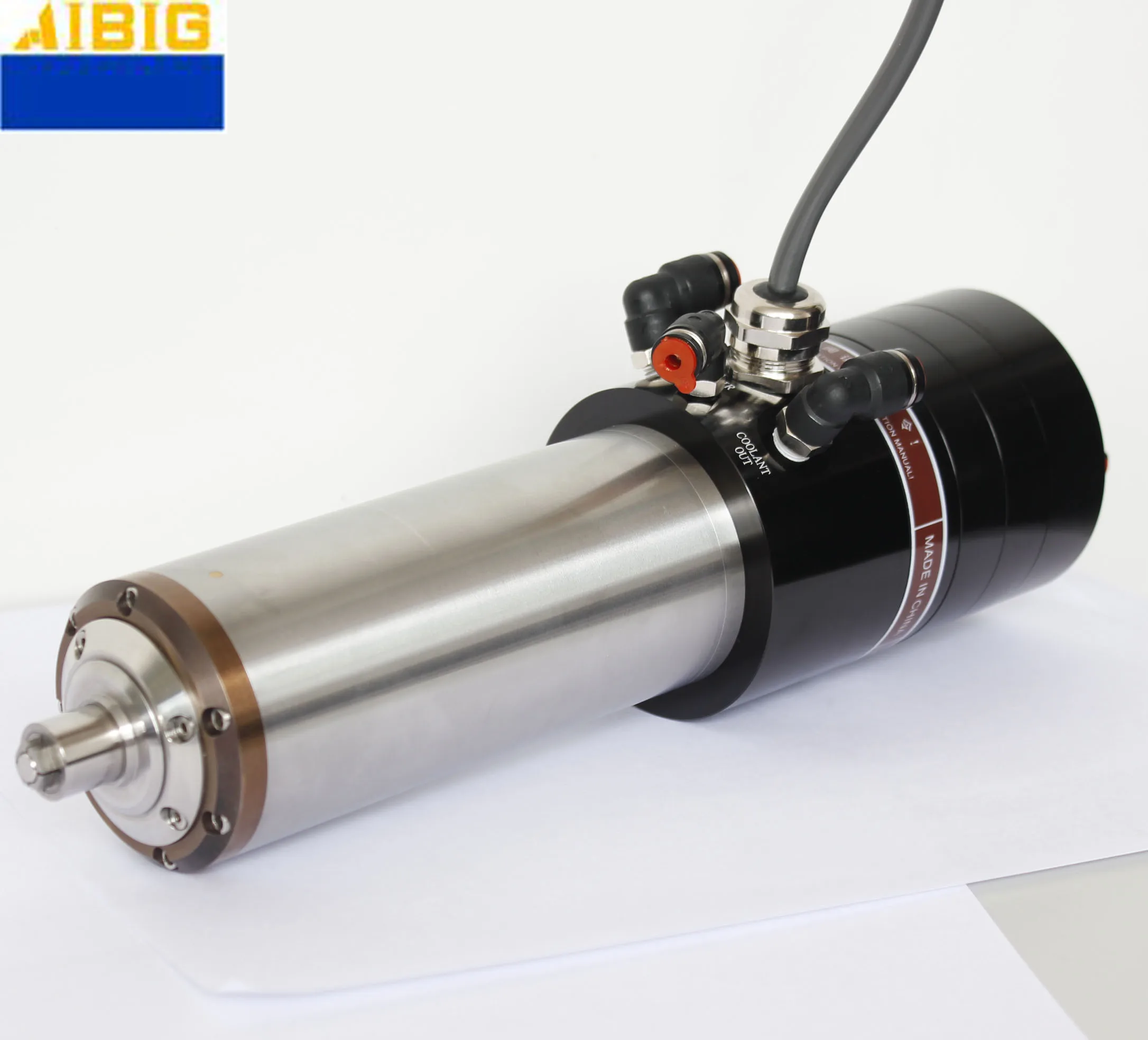 

Новый высокоскоростной шпиндель 60000 об/мин для гравировки и фрезерования в Китае AIBIG, высокоскоростной зажим с ЧПУ с водяным охлаждением, цанга ATC 1,8 кВт