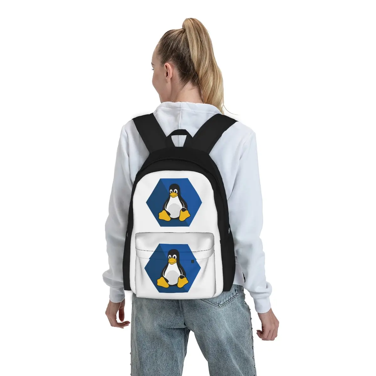 Pinguin Rucksäcke Jungen Mädchen Bücher tasche Kinder Schult aschen Cartoon Kinder Rucksack Reise Rucksack Umhängetasche große Kapazität