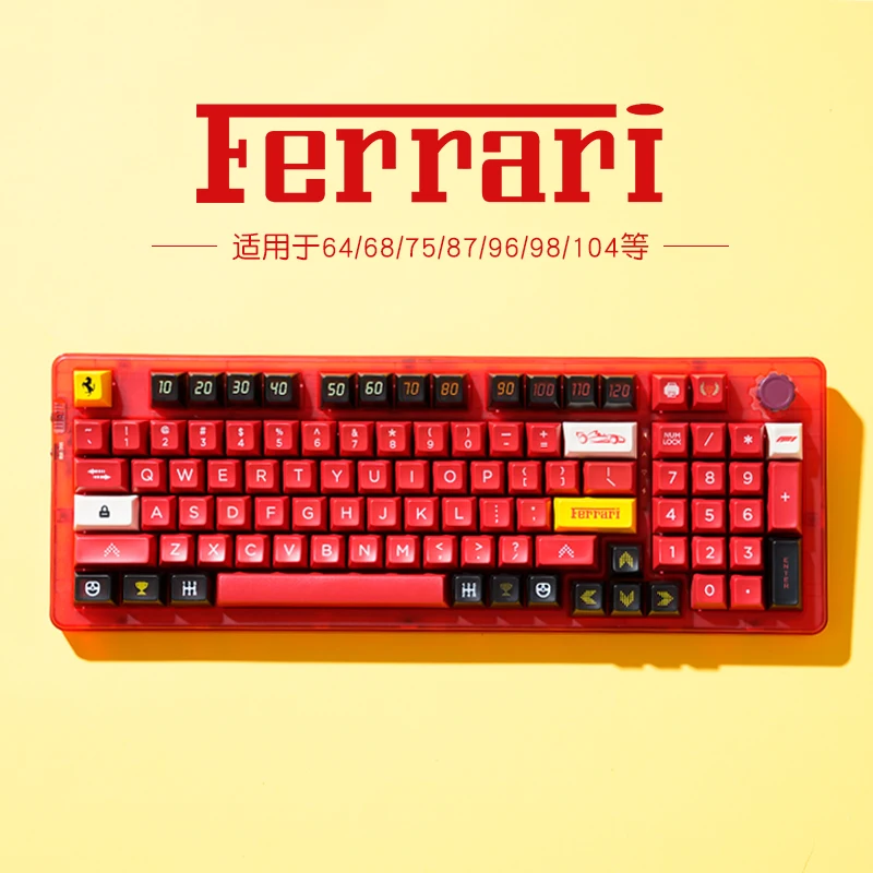 

Ferrari SA Ferrari Keycap Set abs plastic retro beige for mechanical keyboard beige grey cyan gh60 xd64 xd84 xd96 87 104