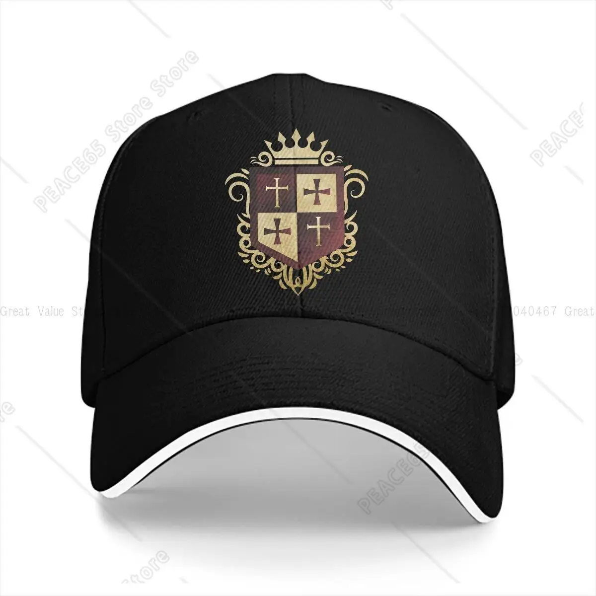 

Pure Color Dad Hats Templar Cross Medieval Warrior Men'S Hat Sun Visor Baseball Caps Knights Templar Peaked Cap