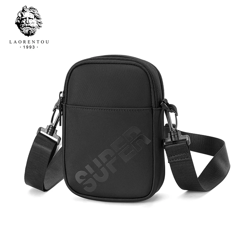 

LAORENTOU Small Men's Messenger Bag Crossbody Bag Lightweight Shoulder Bag for Men Sling Bag for Travel Bags