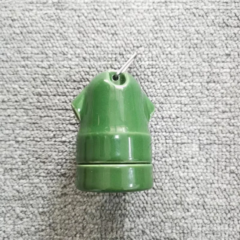 E27 Vintage Ceramic Lamp Holder with Hook – Waterproof Edison Light Socket for High-Temperature Bulbs, Wall & Table DIY Lighting