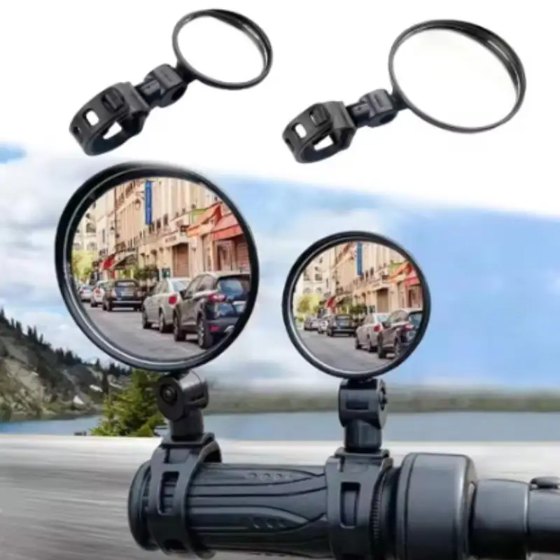 1Pc Rotating Side Mirrors Mirror Spoiler Rear View Mirrors Motorcycle Rearview Mirror Rear View Mirror 360 Rotation Round