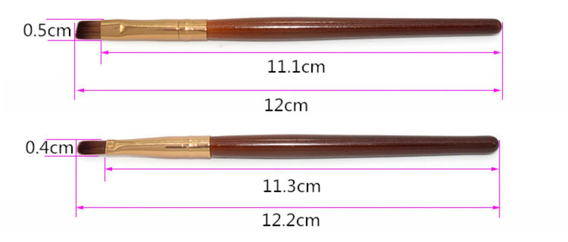 4Pcs Coffee Makeup Brush Make Up Tools Liquid Foundation Concealer Make Up Brushes Wood Handle Brushes Beauty Tools Professional