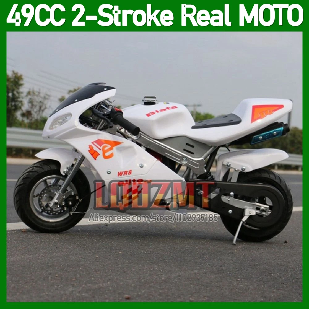 49CC 50CC OFF-Road Vehicle Apollo Mountain Pocket Bike Small 2-Stroke Sports Mini Motorcycle Gasoline Kart Kids Racing Motorbike