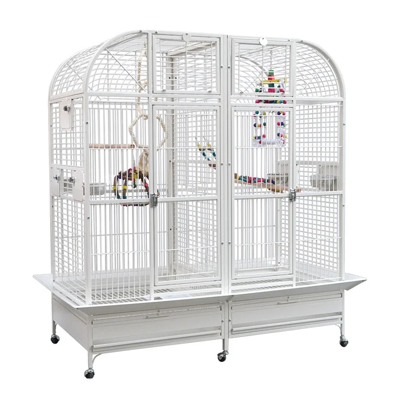 XL size breed birds villa decorative birds viewing cage arc shape removable indoor large pet birds house