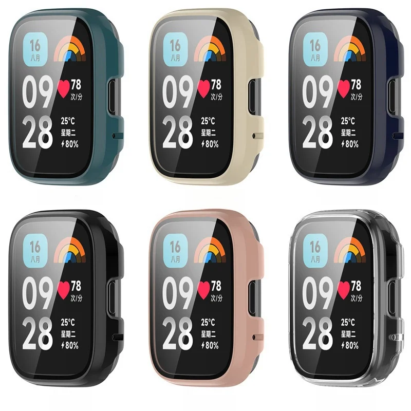 Case+Glass for Redmi Watch 3 Active Bumper Screen Protector Cover for Xiaomi Redmi Watch 3Active Accessories image 2
