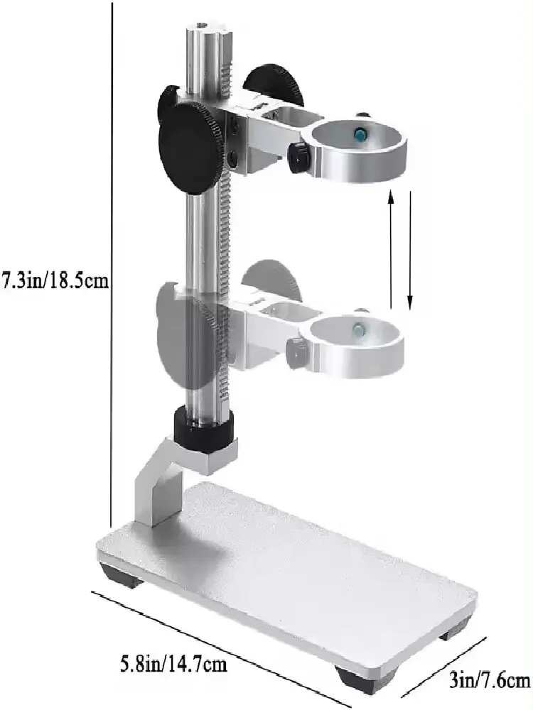 Digital Microscope Metal Holder Adjustable Bracket Holder Lifting Support for Microscope Stand Bracket for PCB Repairing