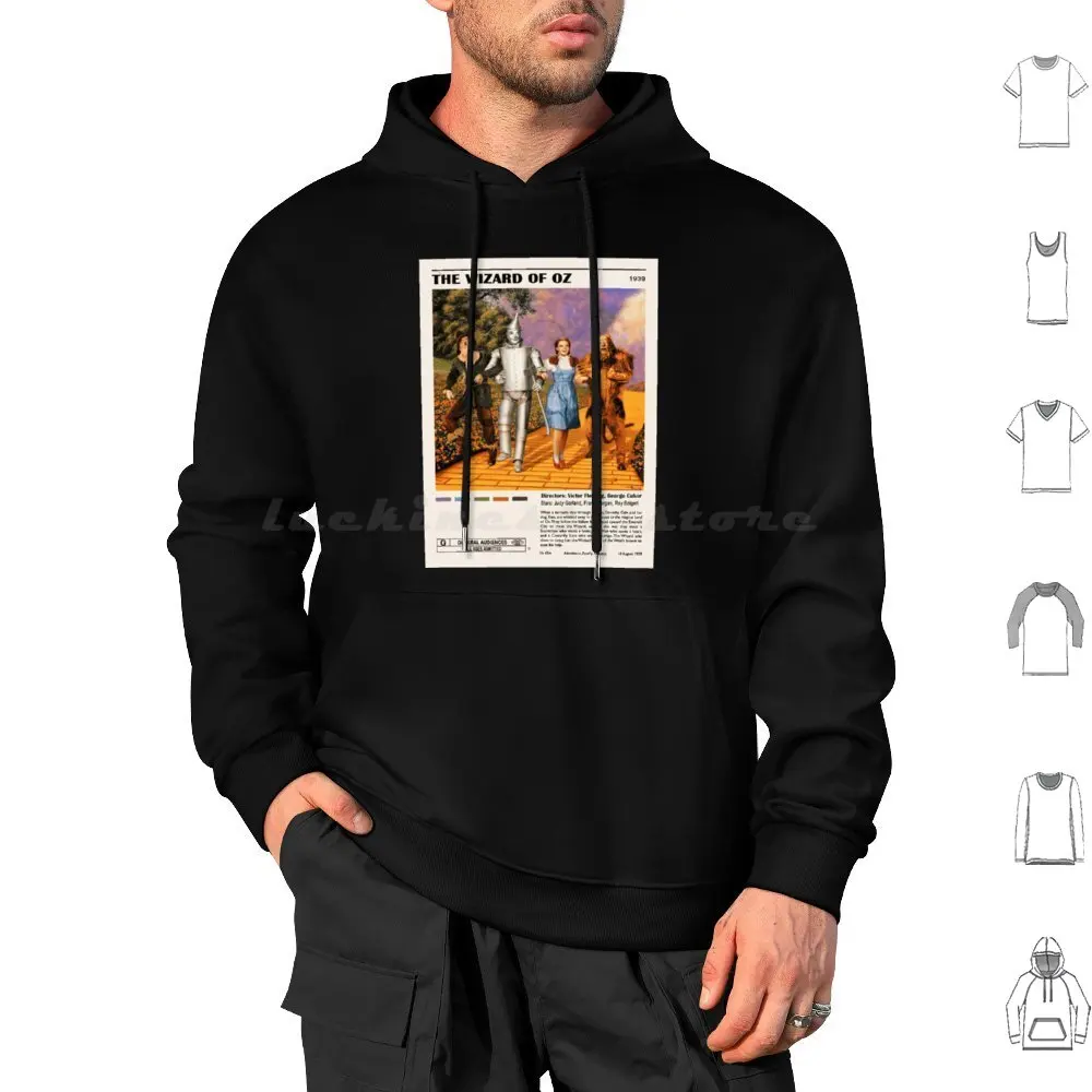 Película antigua, diseño Vintage, sudaderas con capucha con póster, película de manga larga, el maravilloso en Urdu, el maravilloso mago Dorothy Oz Thw A