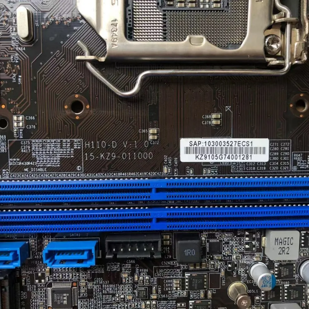 Основная плата H110-D V1.0 15-KZ9-011000 DDR4 1151 HDMI для Tsinghua Tongfang Elite