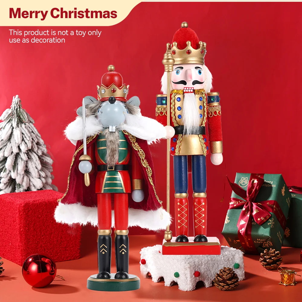 2 قطعة كسارة البندق دمية الجندي زخرفة دمية عيد ميلاد سعيد الديكور الإبداعية هدية الحرف اليدوية الخشبية سطح المكتب لطيف حلية