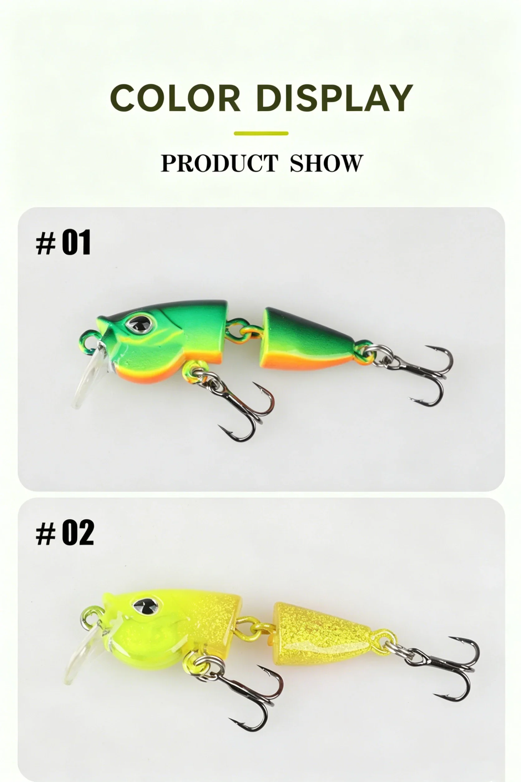 Ultraleichter Gelenk-Minnow-Köder 42mm Langsam Sinkend Natürlicher Schwimmköder 2,5g 3,5g für Bach- und Flussangeln Forellen Barsch Weißfisch Köder – Detail 15