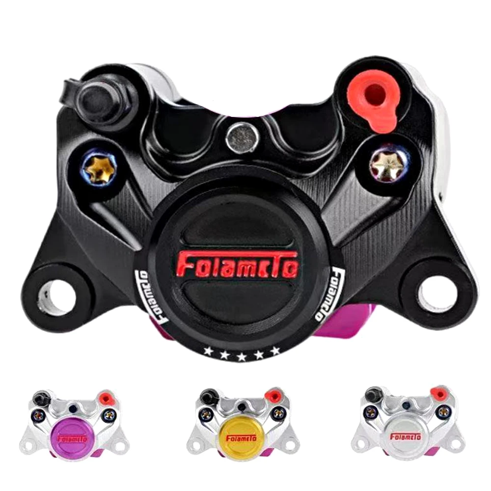 ユニバーサルモーターサイクル84mm-cncアルミ製デュアルピストンディスクブレーキキャリパー-ホンダ、ヤマハrsz、jog、niu、ninebot-x5スクーター、ダートバイク用