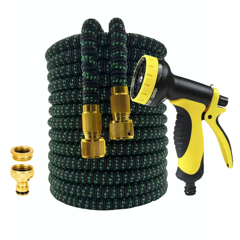 

Blackish Green Garden Hose Expandable Magic Water Pipes Gardening Irrigation Tools High-Pressure Car Wash Clean Water Gun