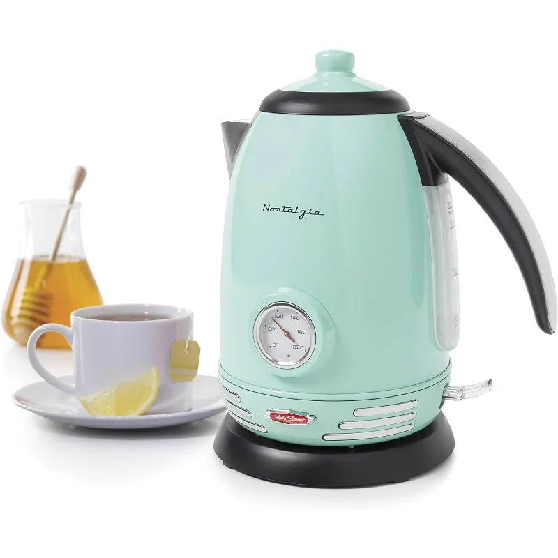 

Stainless Steel Electric Tea And Water Kettle, 1.7 Liters Auto-Shut Off & Boil-Dry Protection,Water Level Indicator Window