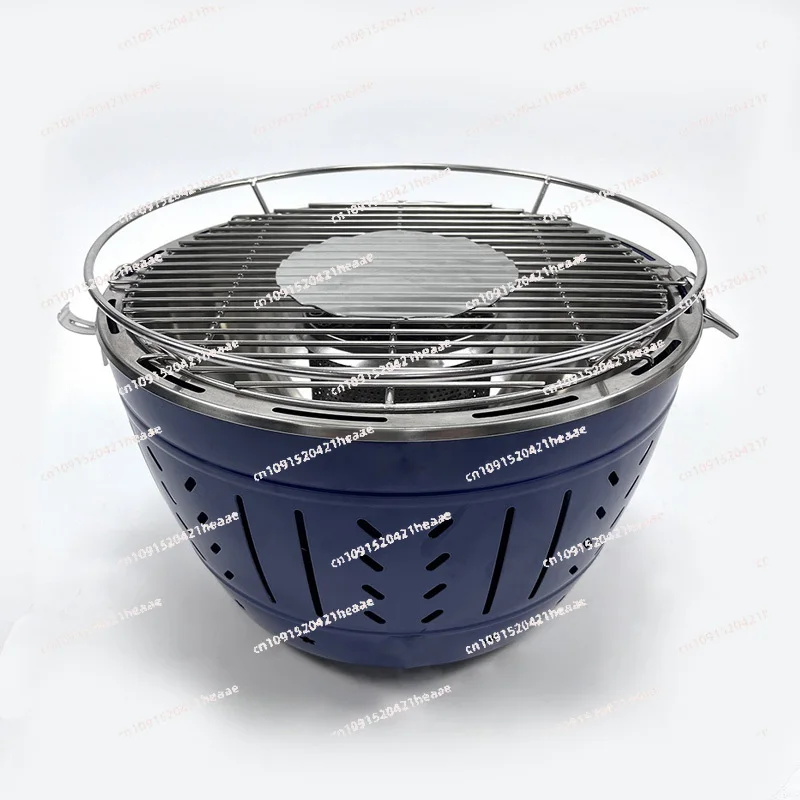 Apto para Parrilla Portátil de Carbón, Parrilla Lotus Doméstica, con Ventilador Interno, Parrilla Sin Humo y Anti-quemaduras