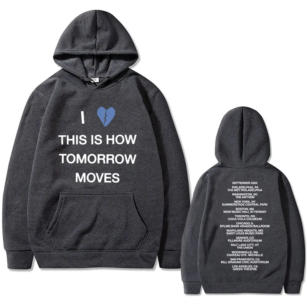 I Love This Is How Tomorrow Moves Tour 2024 Beabadoobee Hoodie Men Women Fashion Loose Oversized Sweatshirt Male Casual Pullover