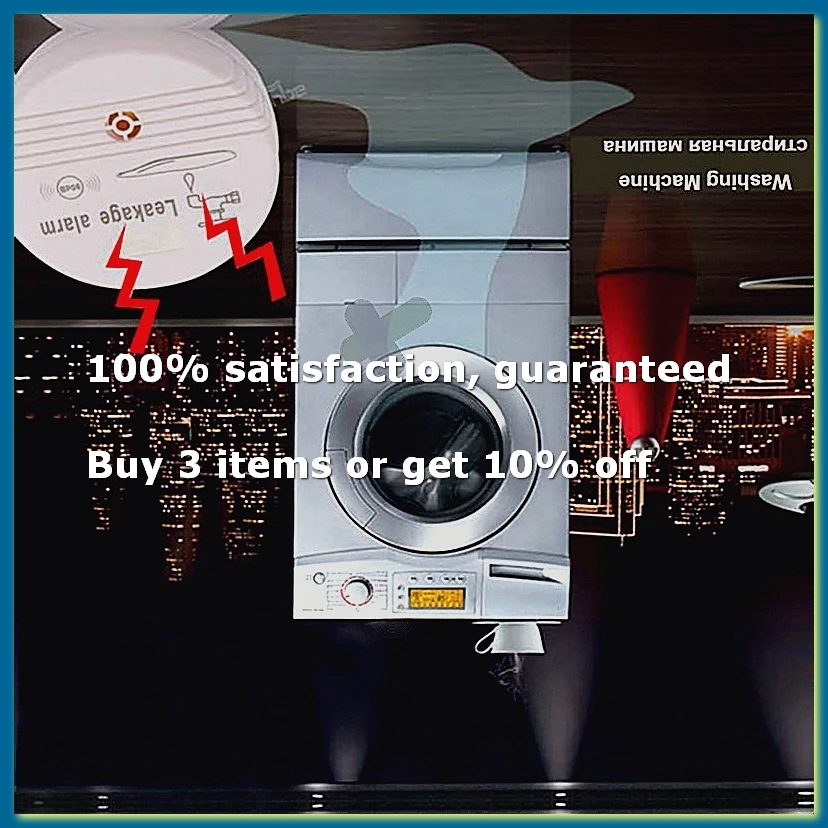 Water Overflow Leakage Alarm Sensor Detector 90dB Water Level Alarm Leak Flood Detection Home Security Alarm System