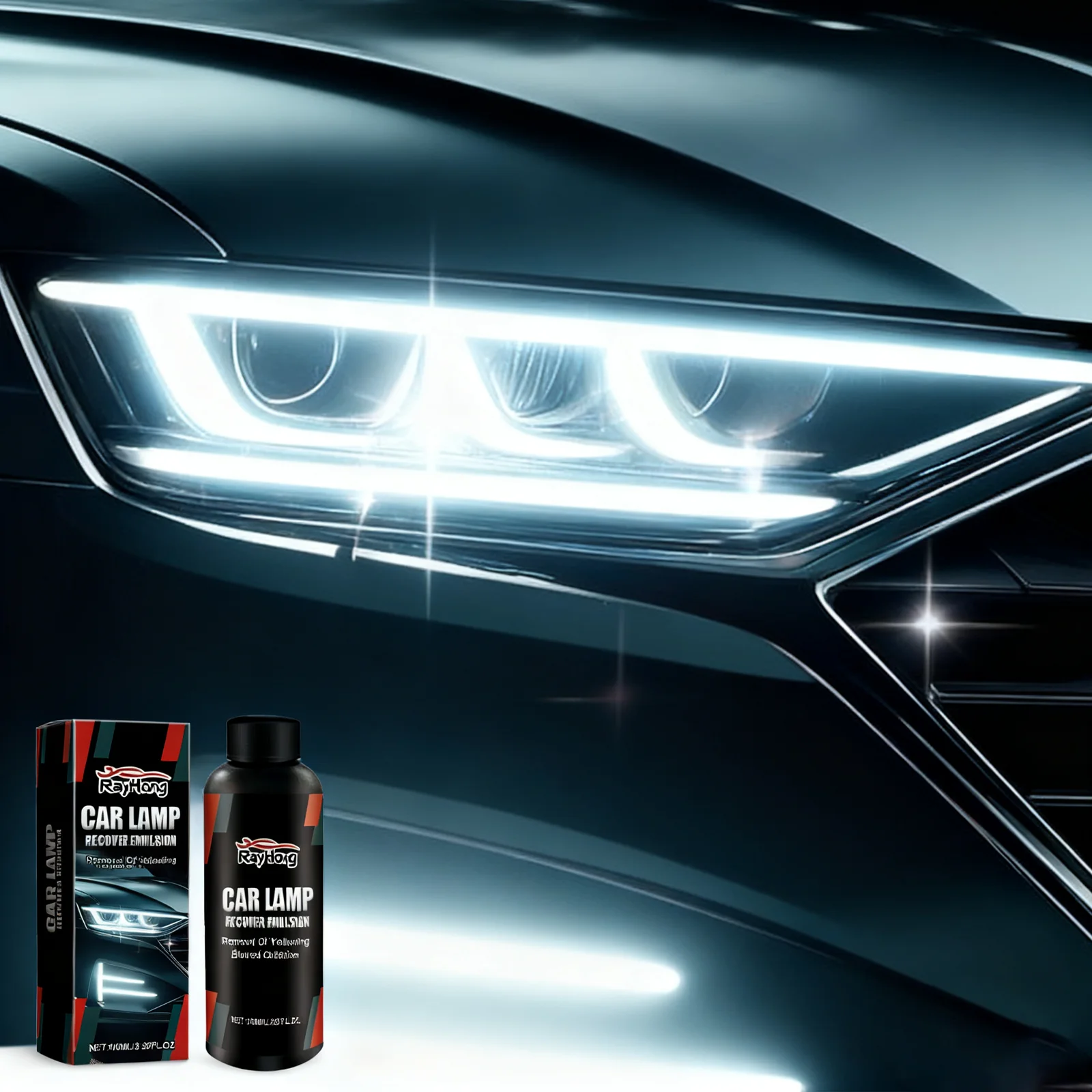 

Rayhong Car Headlight Polishing Paste 100ml - Scratch Remover Oxidation Cleaner Dustproof Refurbishment Liquid