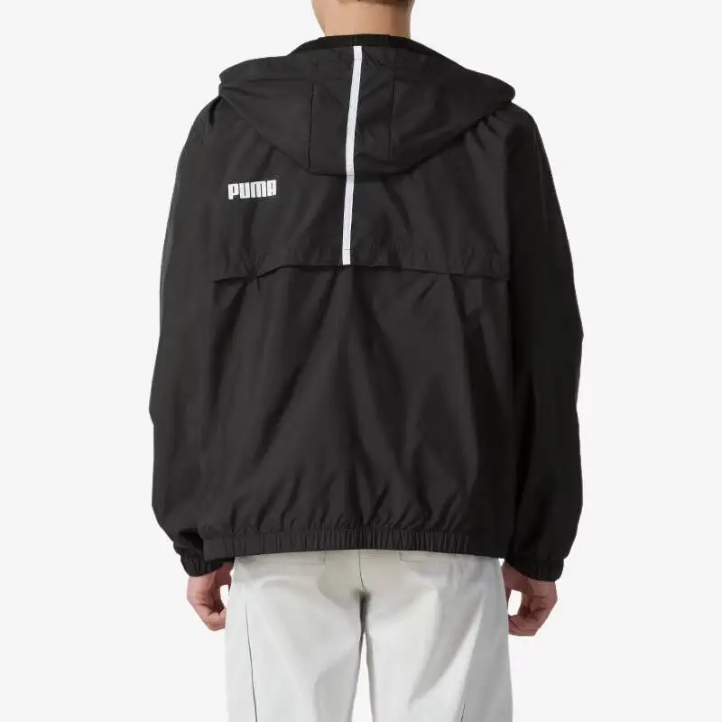 

2026 Sport PUMA 69134501 Mens Woven Hooded Jacket Full Zip Adjustable Hood Casual Outerwear