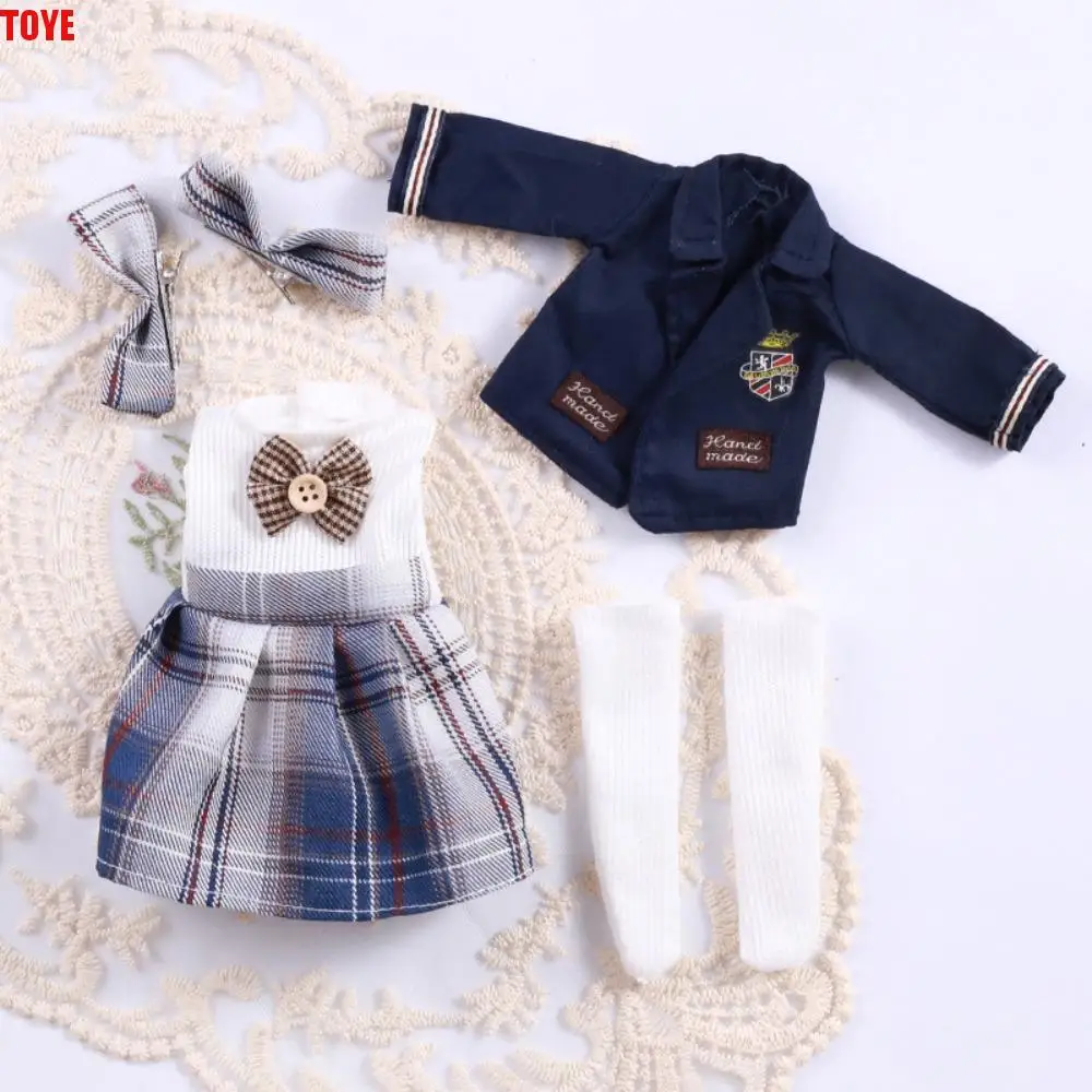 

Changing Clothes 1/6 Dolls Clothes Dress Up Makeup Casual Wear 30cm Doll Uniform Decoration Handmade BJD Doll Outfit DIY Toys