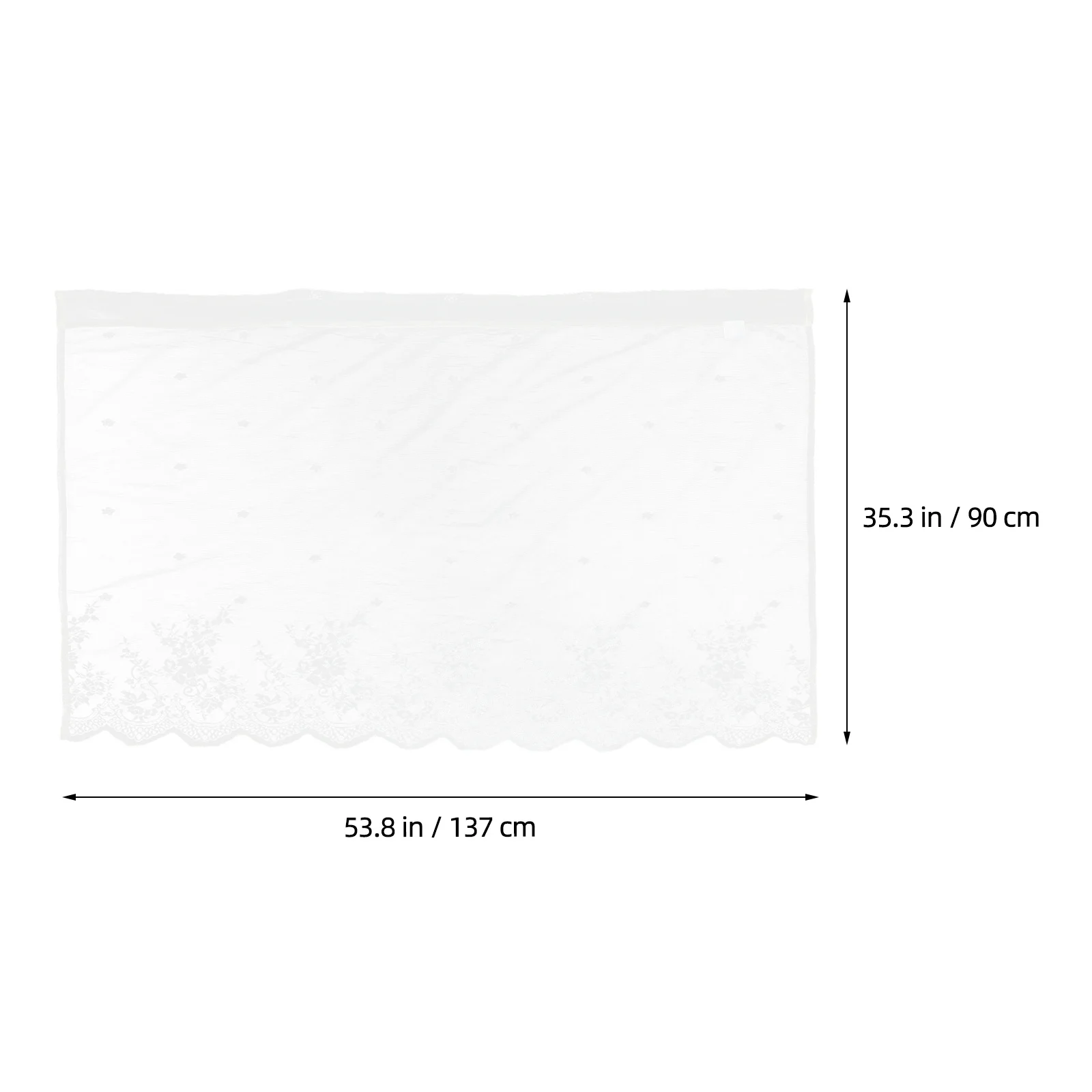 

Coffee Valance Short Window Curtain Floral Printed Kitchen Valance Curtains for Door Bathroom Laundry Room Window Decor