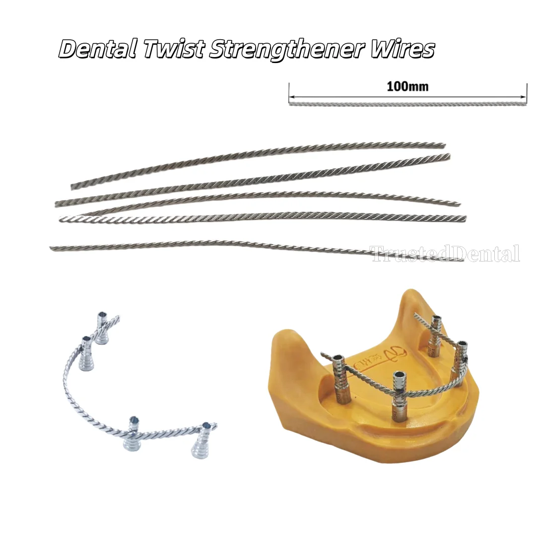 

Dental Twist Strengthener Wires for Im plant 4 inch Length Similar Bredent
