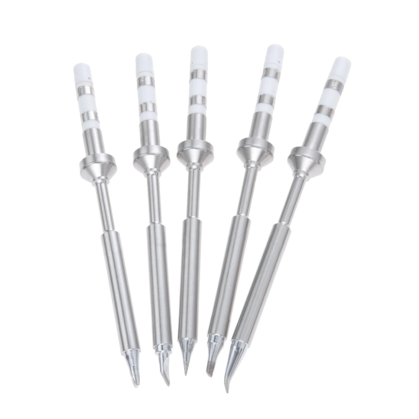5PCS Soldering Iron Tips Rapid Heating Replacement Tip Kit for Pinecil TS100 TS101 Series Mini Pencil Solder Pen Easy To Install