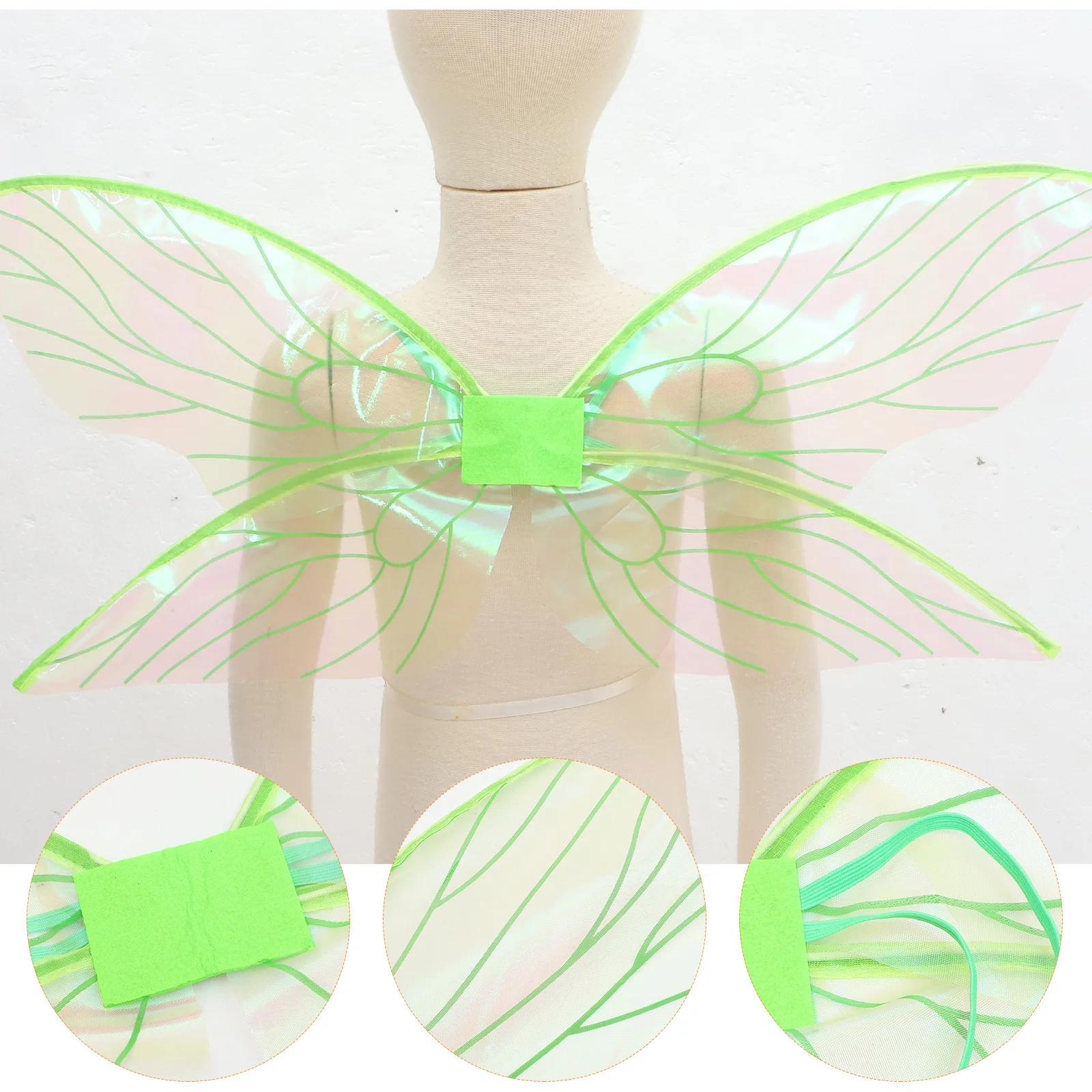 Ailes d'elfe légères pour femmes, aile de fée, décor de stand Photo de fête Cosplay, accessoire d'aile, accessoire de Costume Portable