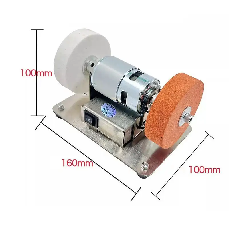 Small Grinding Machine Table Grinding Coarse and Double Grinding Wheels Household Electric Grinding Polishing Multi-function