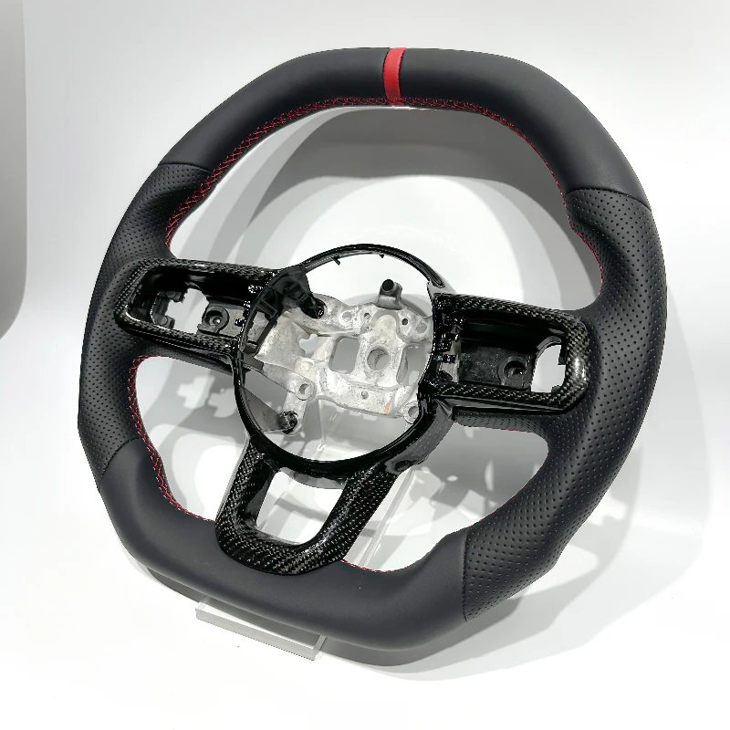 Black Carbon Fiber Trim Cover - Steering Wheel Cover ulasan dan harga