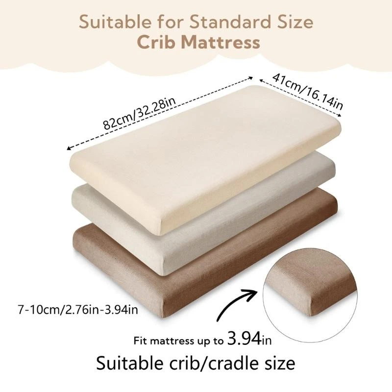 

2pcs/3pcs Baby Crib Pitted Liets нежный хлопковой кровать для чувствительной кожи