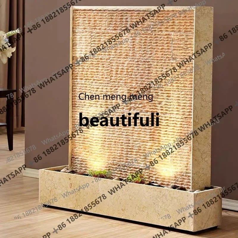 X  Courtyard water landscape villa company entrance partition rockery fountain fish pond ornament