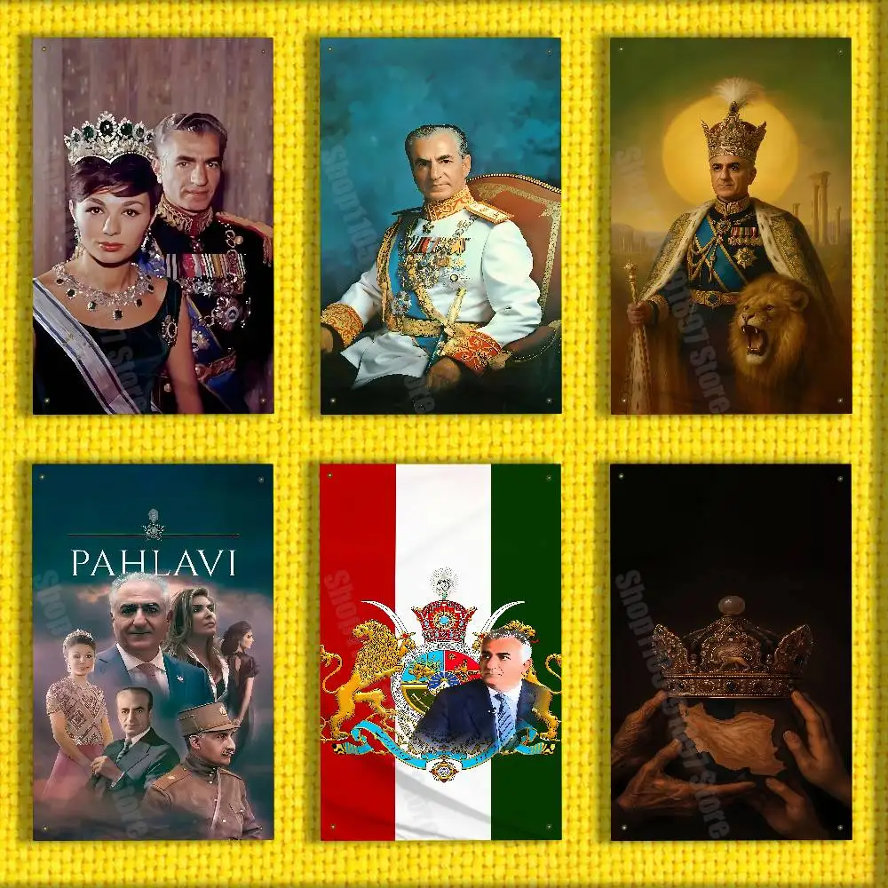 

Mohammad Reza Pahlavi Iran Flag For 50*70cm 60*90cm 60*110cm 80*120cm 100*150cm 150*200cm Camp Banner Tapestry