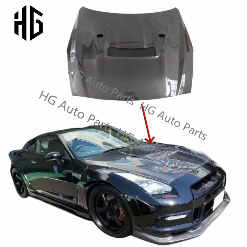 

Suitable For Nissan GTR R35 Convert To Varis Style Car Bumper Hoods For GTR R35 Engine Hood Body Kit