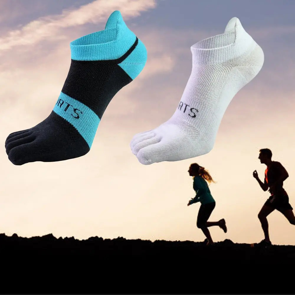 Summer Fashion Running Soccer Bike Bicycle Hiking Sports Socks Five Toe Socks Mesh Socks Five Finger Socks