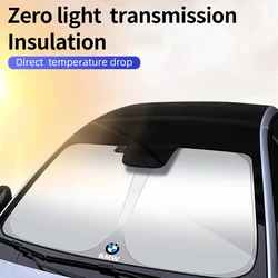 Car Windshield Sunshade Auto Foldable Shading Cloth Accessories For BMW E46 E90 F10 F30 F20 G30 E53 F31 G20