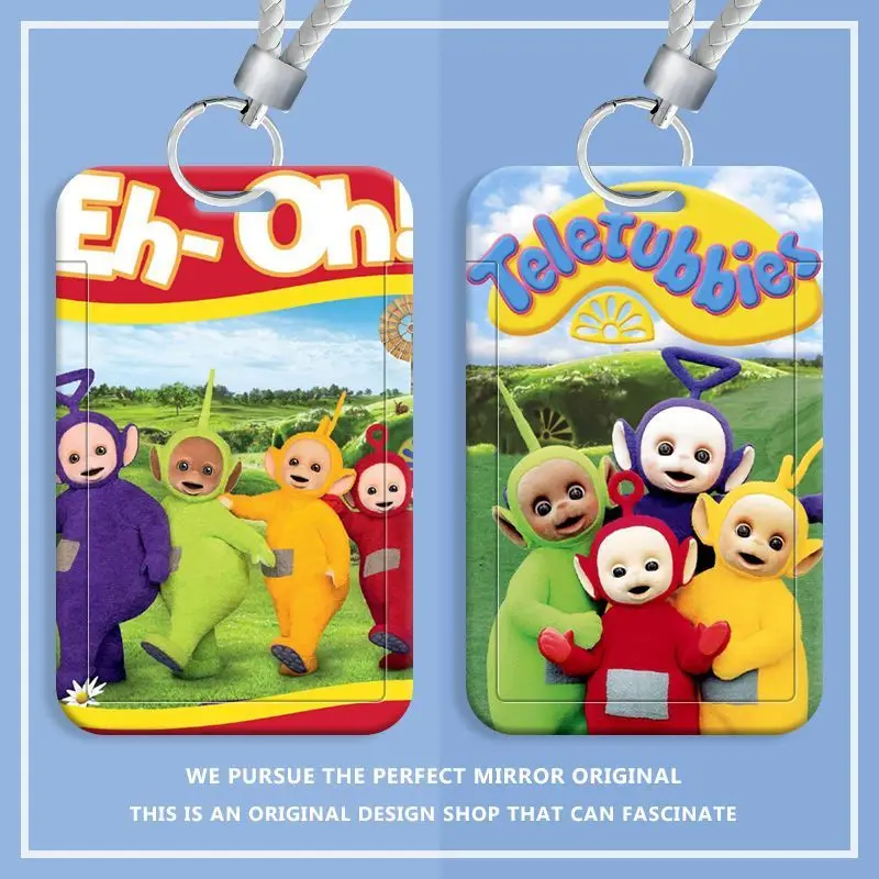 

Держатель для карт с героями мультфильма «Телепузики», для студентов и детей, защитный чехол для проездных и карт доступа, мультяшный декор, подарки